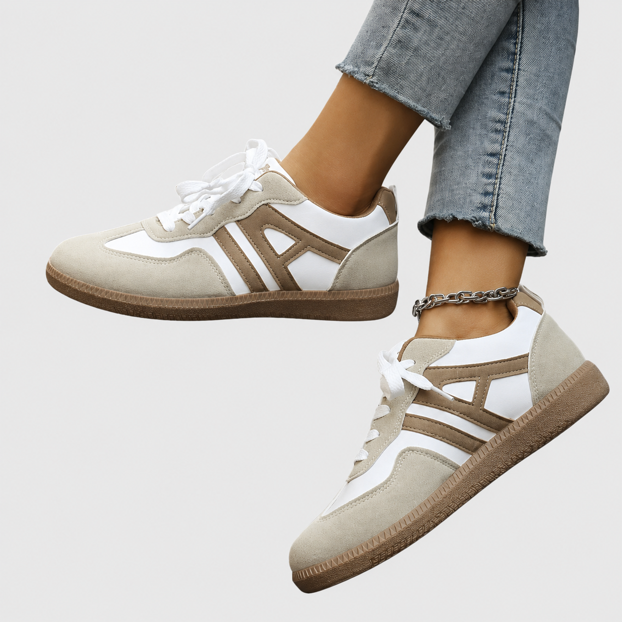 Delia | Sneakers Rétro con Bande Laterali