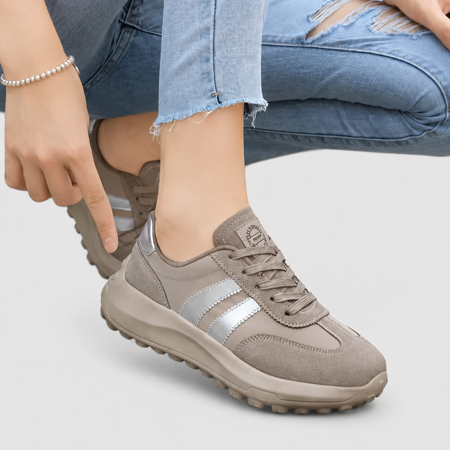 Angela | Sneakers con Fasce a Contrasto