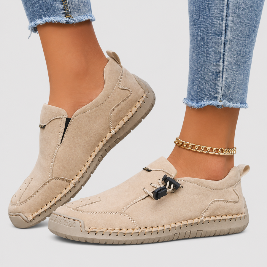 Celia | Scarpe Slip-On con Cuciture a Vista