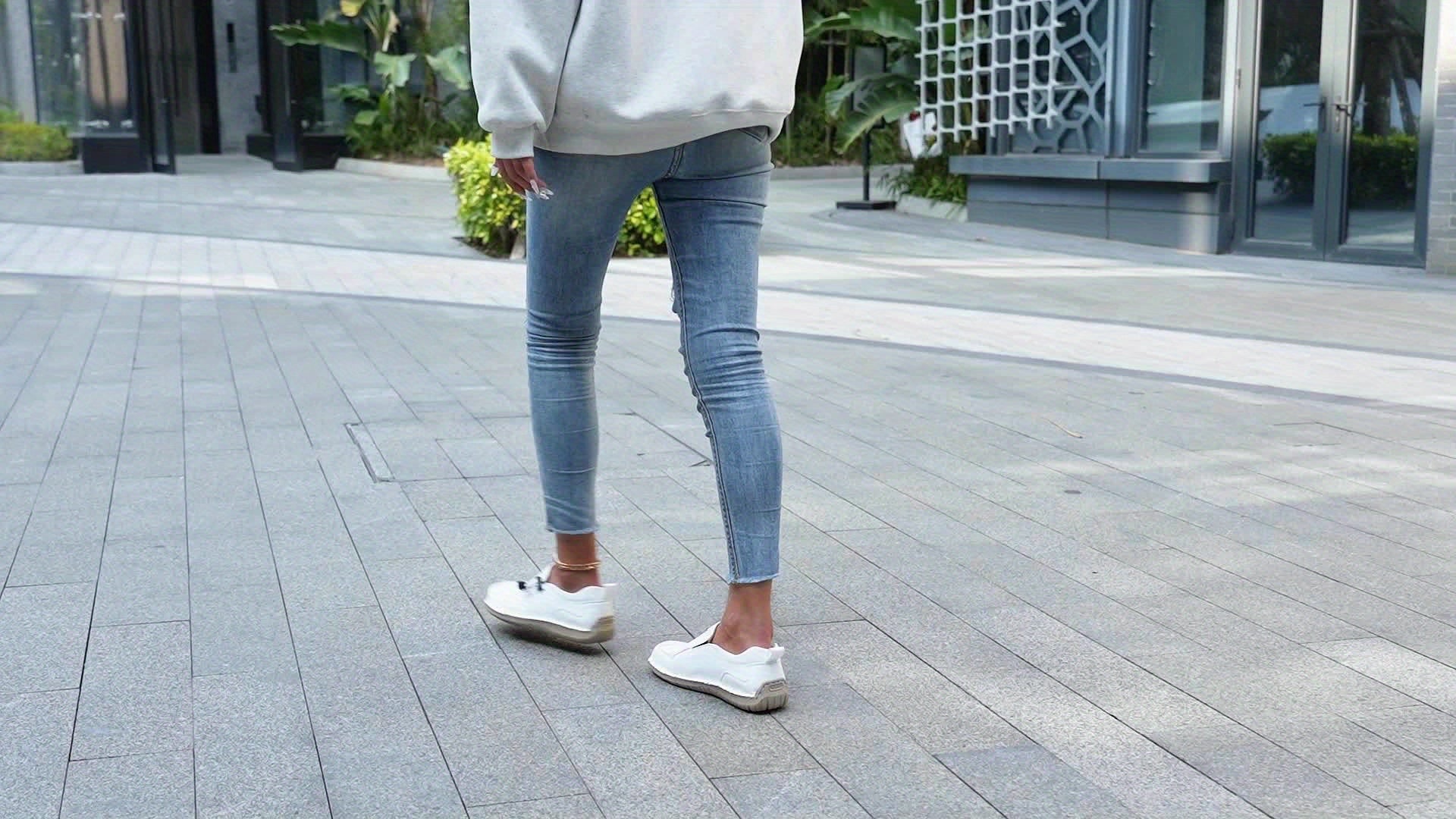 Celia | Scarpe Slip-On con Cuciture a Vista