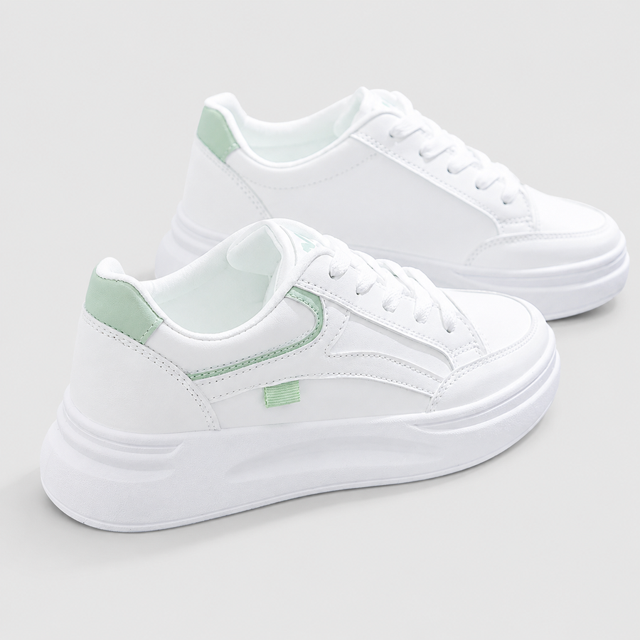 Bianca | Sneakers con Dettagli a Contrasto