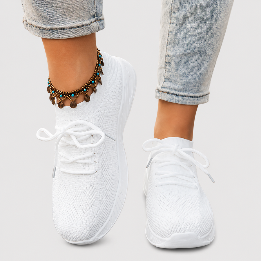 Lea | Sneakers con Lacci e Trama Traforata