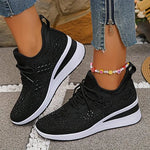Grazia | Sneakers Traforate con Zeppa