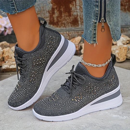 Grazia | Sneakers Traforate con Zeppa