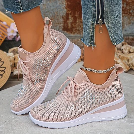 Grazia | Sneakers Traforate con Zeppa