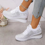 Grazia | Sneakers Traforate con Zeppa