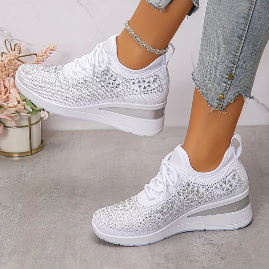 Grazia | Sneakers Traforate con Zeppa