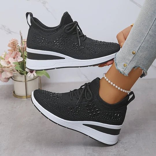 Grazia | Sneakers Traforate con Zeppa