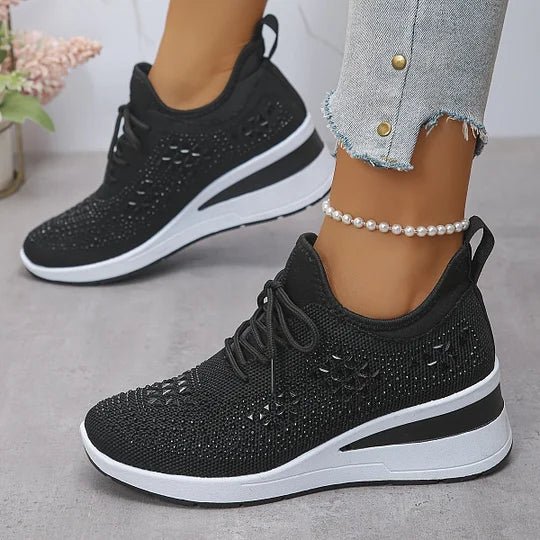 Grazia | Sneakers Traforate con Zeppa