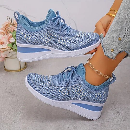 Grazia | Sneakers Traforate con Zeppa