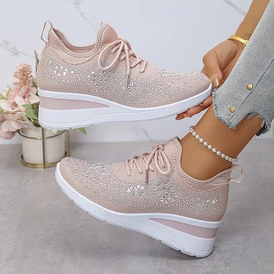 Grazia | Sneakers Traforate con Zeppa