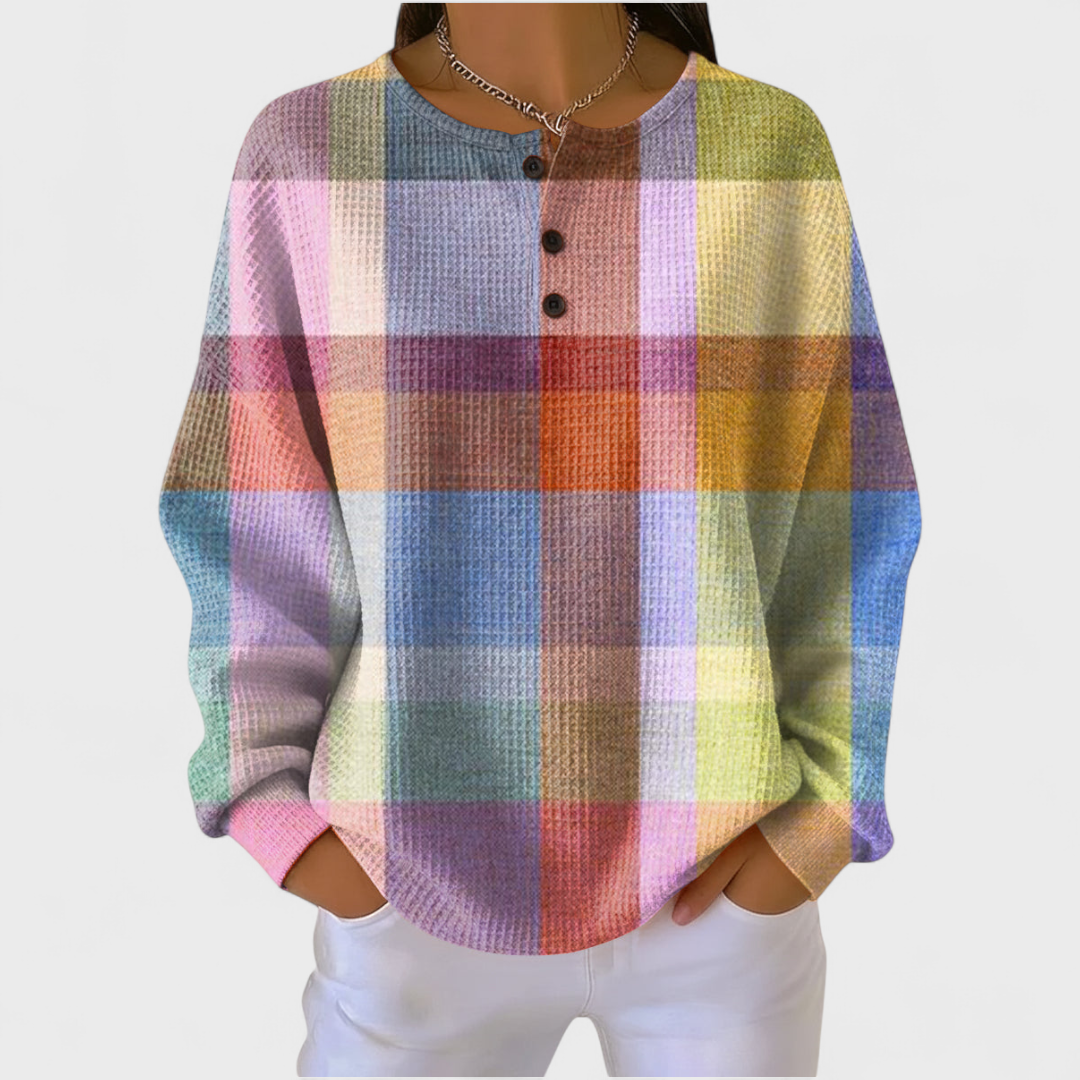 Adele | Maglione a Quadri Multicolori