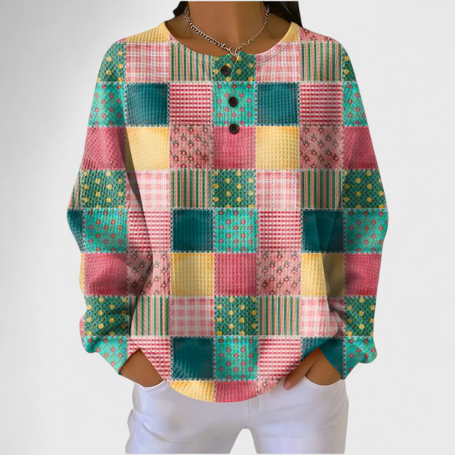 Agnese | Maglione con Patchwork Fantasia