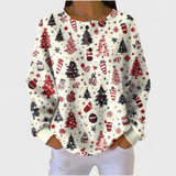 Anna | Maglione con Alberelli Natalizi